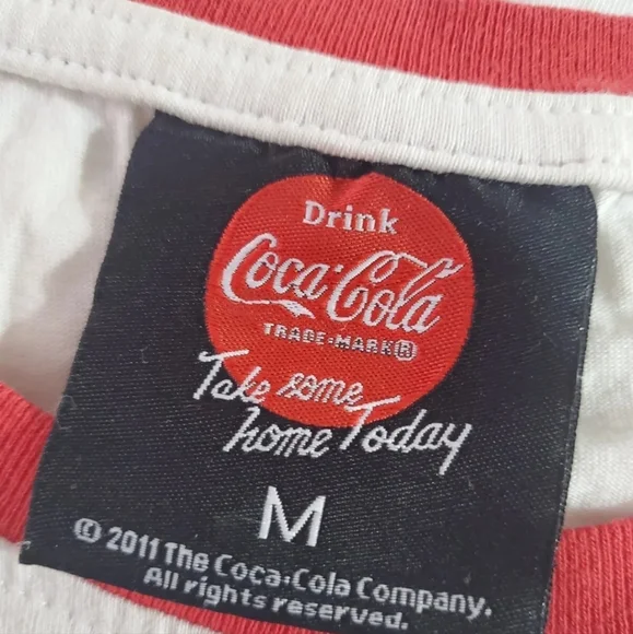 Coca Cola Coke t shirt top tee Take some home today M 12uk Have Coke NOW 2011 - Picture 4 of 6